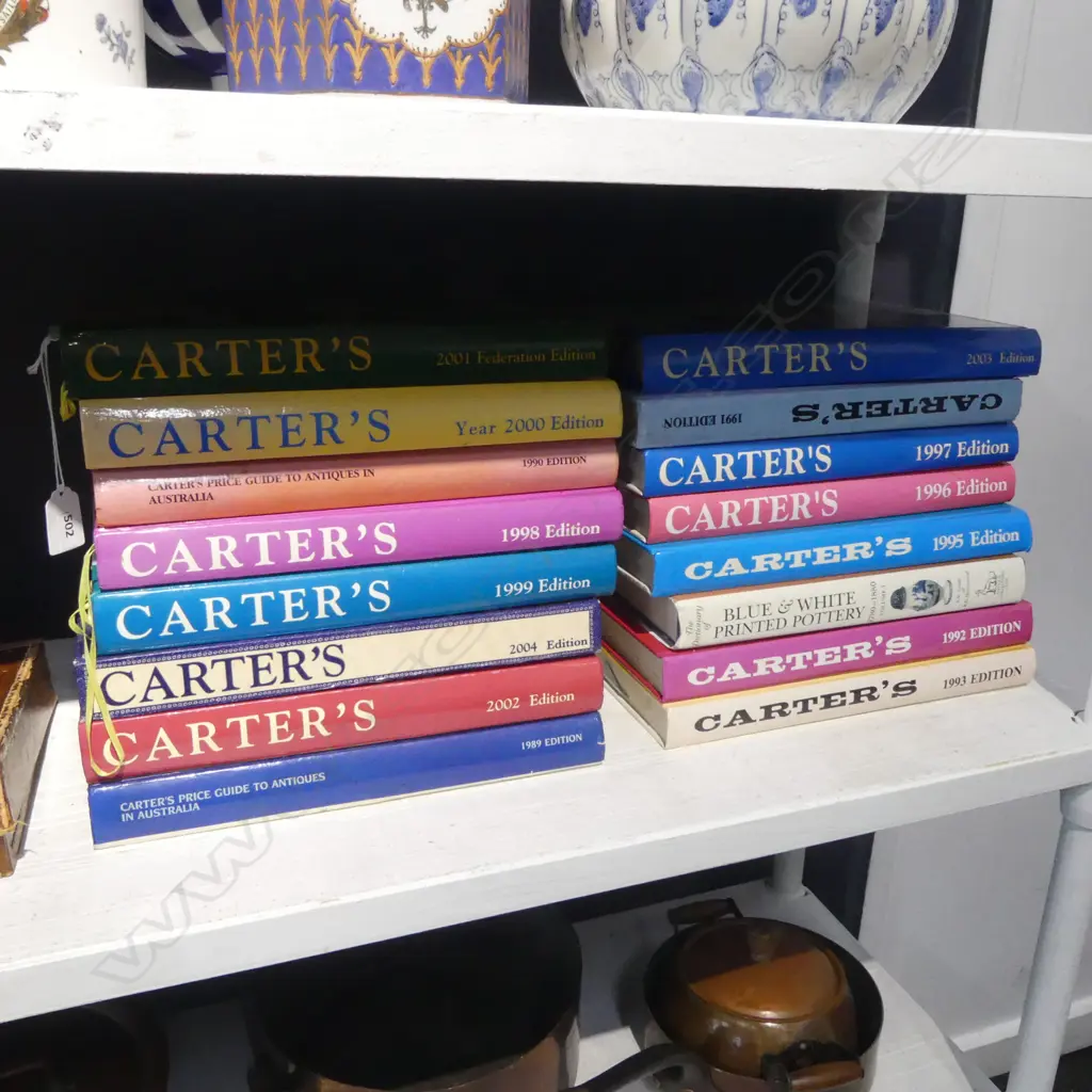CARTERS AUSTRALASIAN PRICE GUIDE BOOKS + OTHER 1990’S-EARLY 2000’S X16 Image 1++