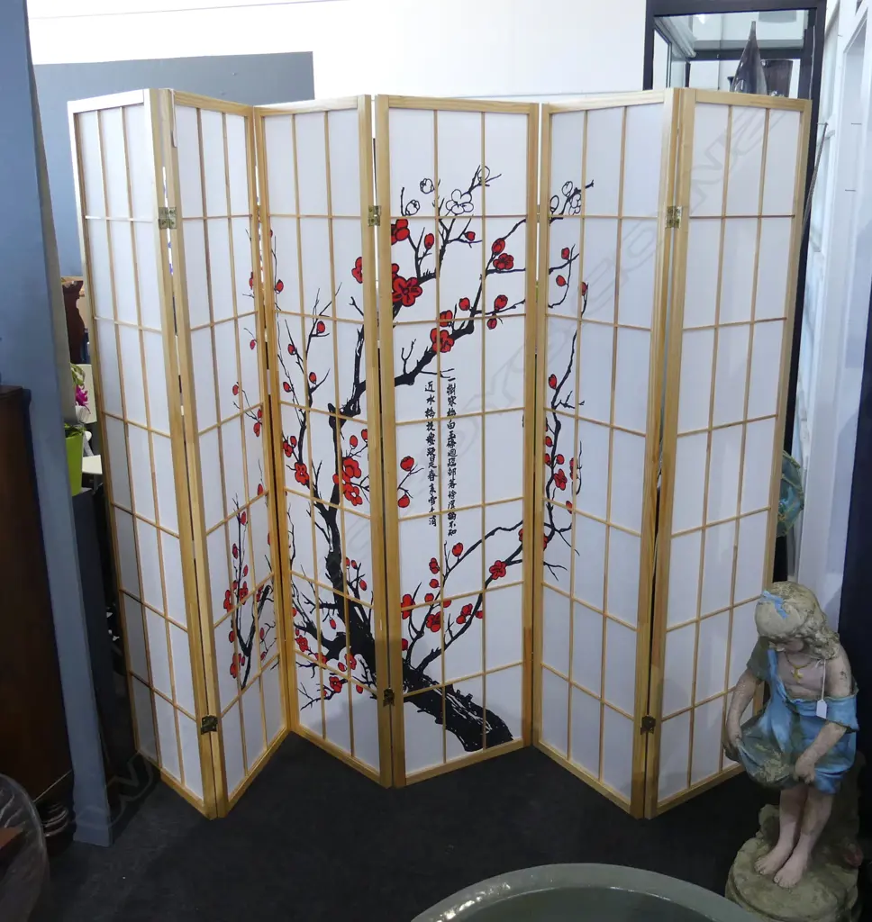 6 PANEL ORIENTAL SCREEN H1820mm Image 1++
