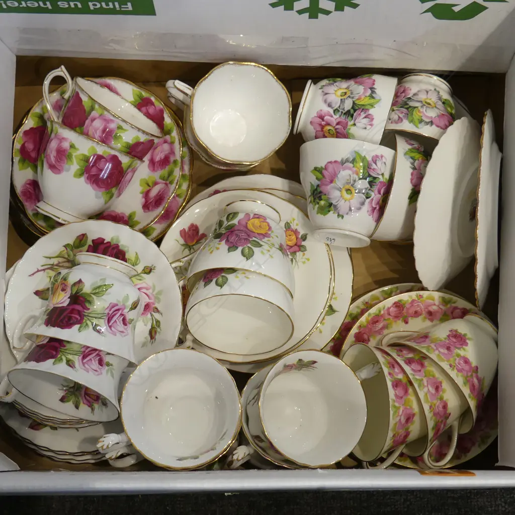BOX LOT 4 PART TEASETS R/A ETC Image 1++
