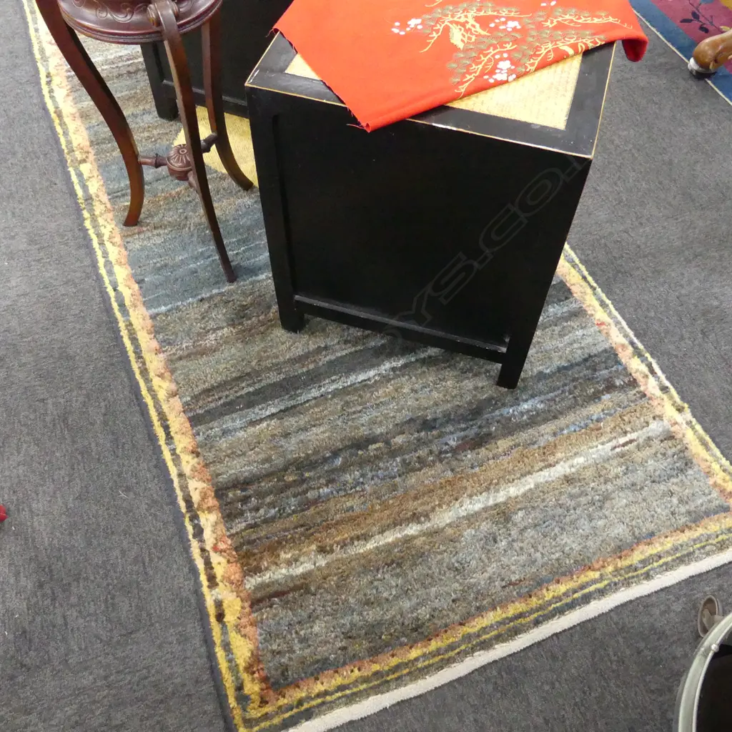 HAND KNOTTED WOOL PILE GABBEH RUNNER 2950x1020mm Image 1++