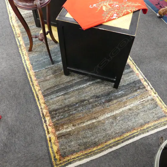 HAND KNOTTED WOOL PILE GABBEH RUNNER 2950x1020mm