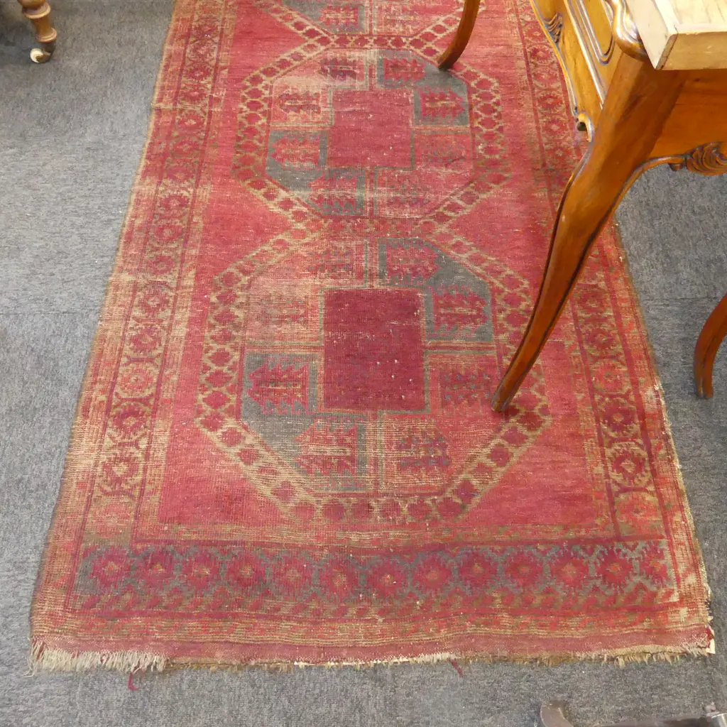 HAND KNOTTED ALL WOOL RUG 2150x1080mm Image 1++