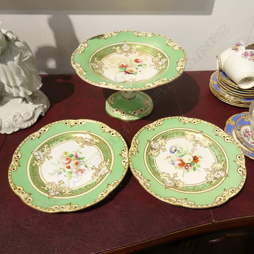 PR ROCKINGHAM CHINA PLATES & COMPORT DIA250MM Image 1++