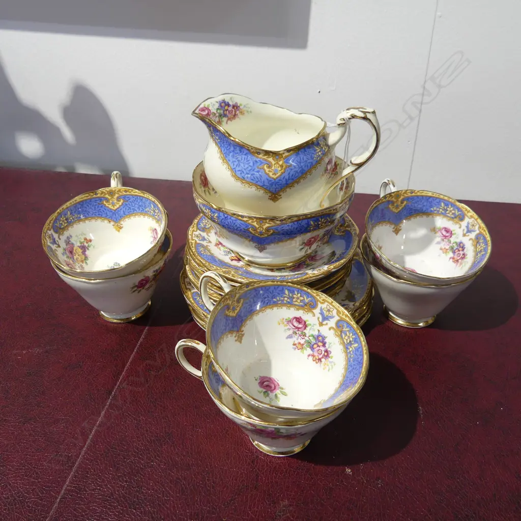 PARAGON TEASET FLORAL BLUE PAT Image 1++