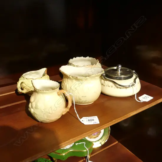 LOCH WORCESTER 5PCS SUGAR BOWL DIA120MM 2 JUGS & 2 SMALL BOWLS