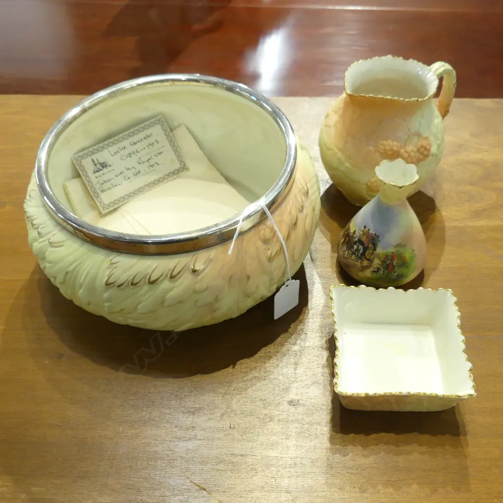 LOCH WORCESTER BOWL DIA230MM JUG DISH & VASE Image 1++