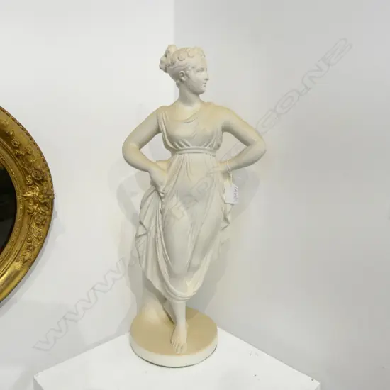PLASTER FIGURINE, CLASSICAL WOMAN H.550mm