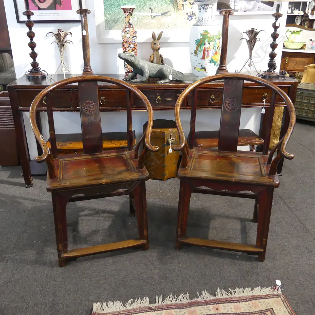 PR CHINESE MANDARIN ARMCHAIRS... Image 1++