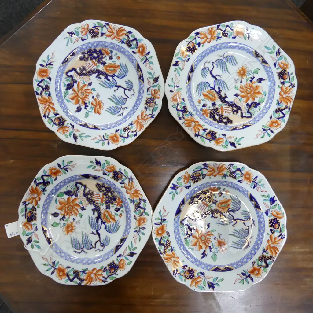4 MASON IRONSTONE PLATES Image 1++