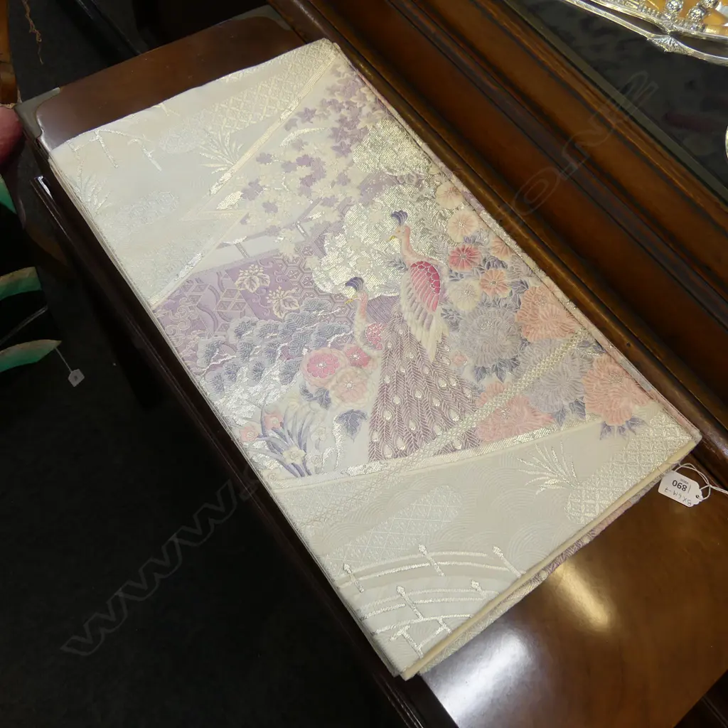 JAPANESE QUALITY VINTAGE HAND WOVEN SILK OBI Image 1++