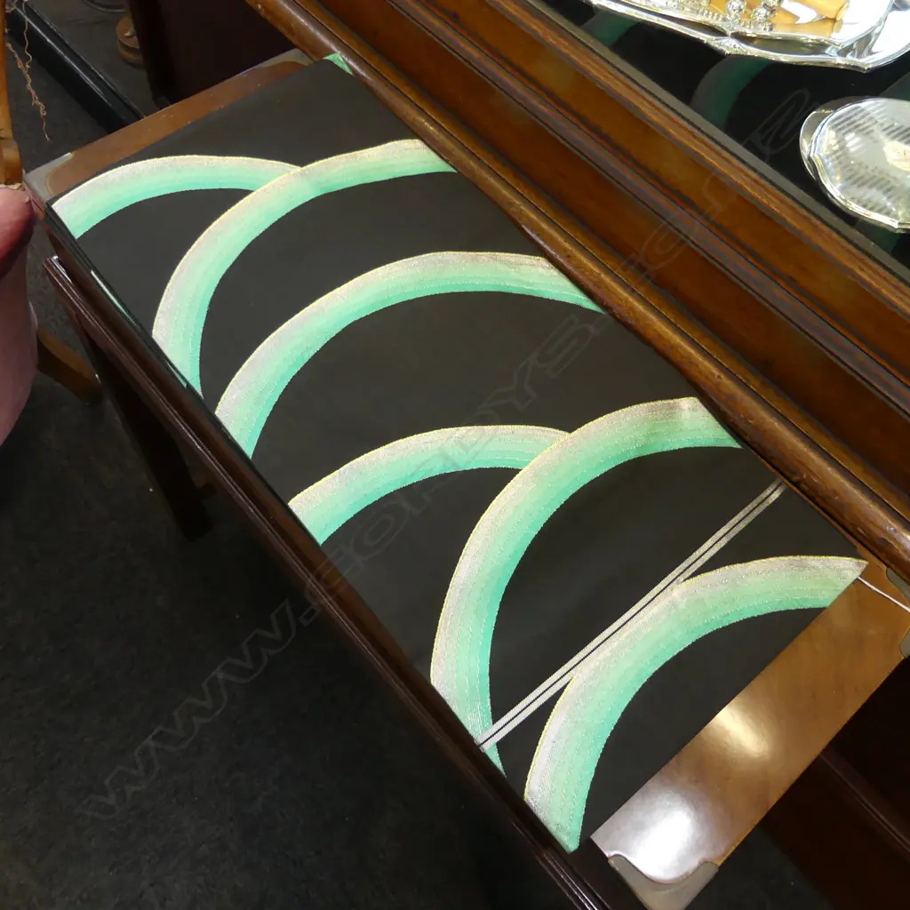 JAPANESE QUALITY VINTAGE HAND WOVEN SILK OBI Image 1++