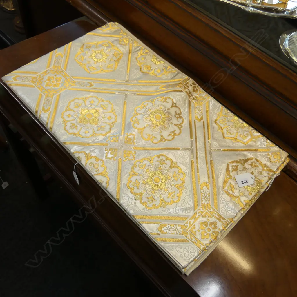 JAPANESE QUALITY VINTAGE HAND WOVEN SILK OBI Image 1++