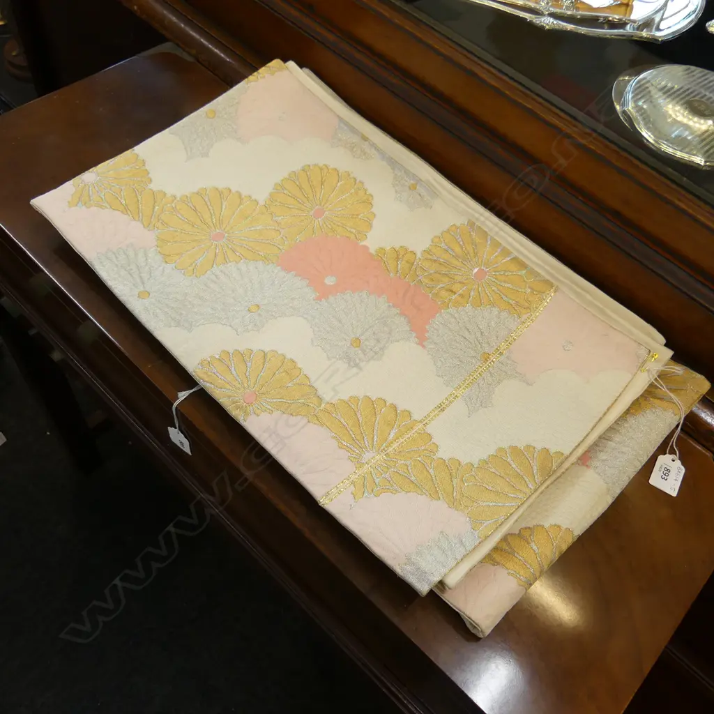 JAPANESE QUALITY VINTAGE HAND WOVEN SILK OBI Image 1++