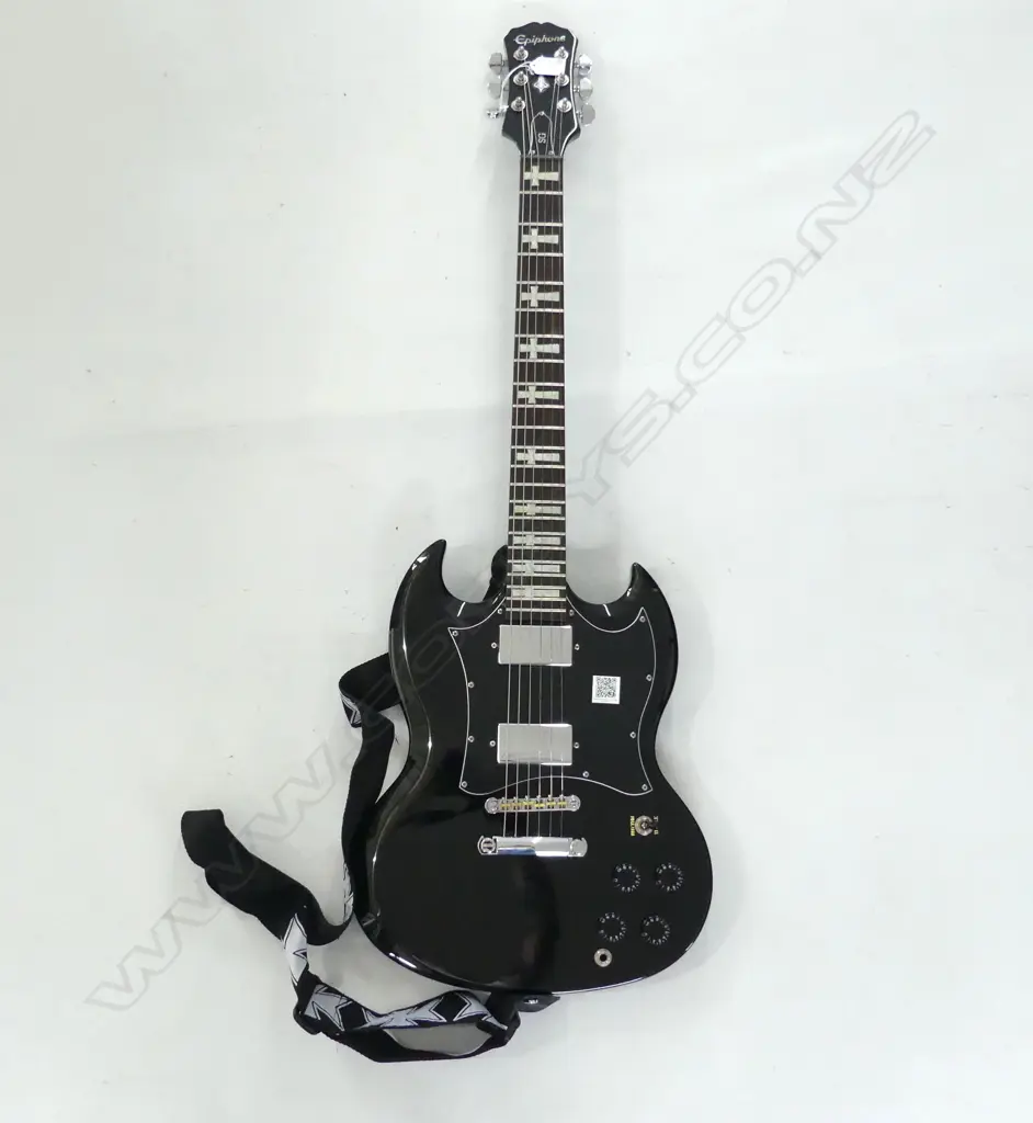EPIPHONE IOMMI SG ELECTRIC GUITAR WITH HARD CASE Image 1++
