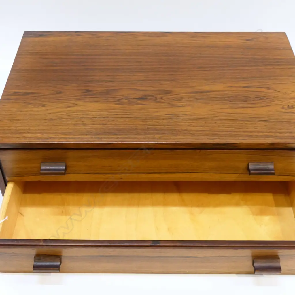 SET OF 2 TEAK RETRO DRAWERS H200 L580MM Image 1++