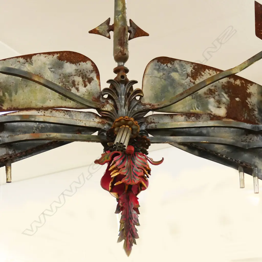 INDUSTRIAL DRAGONFLY LGE GARDEN ART WORK / SCULPTURE Width 1780. L.1000. H.600mm Image 1++