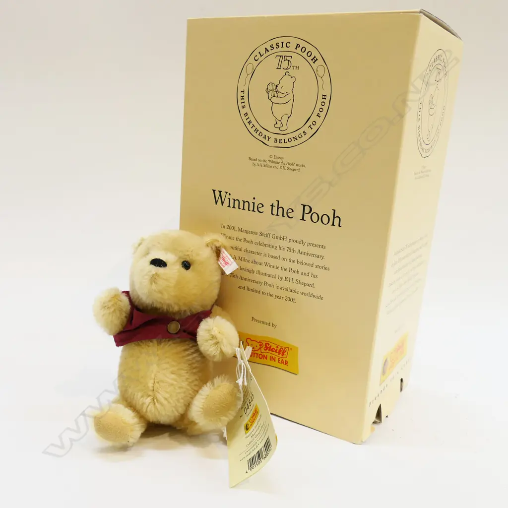 STEIFF WINNIE THE POOH BEAR H.180mm, BOXED Image 1++