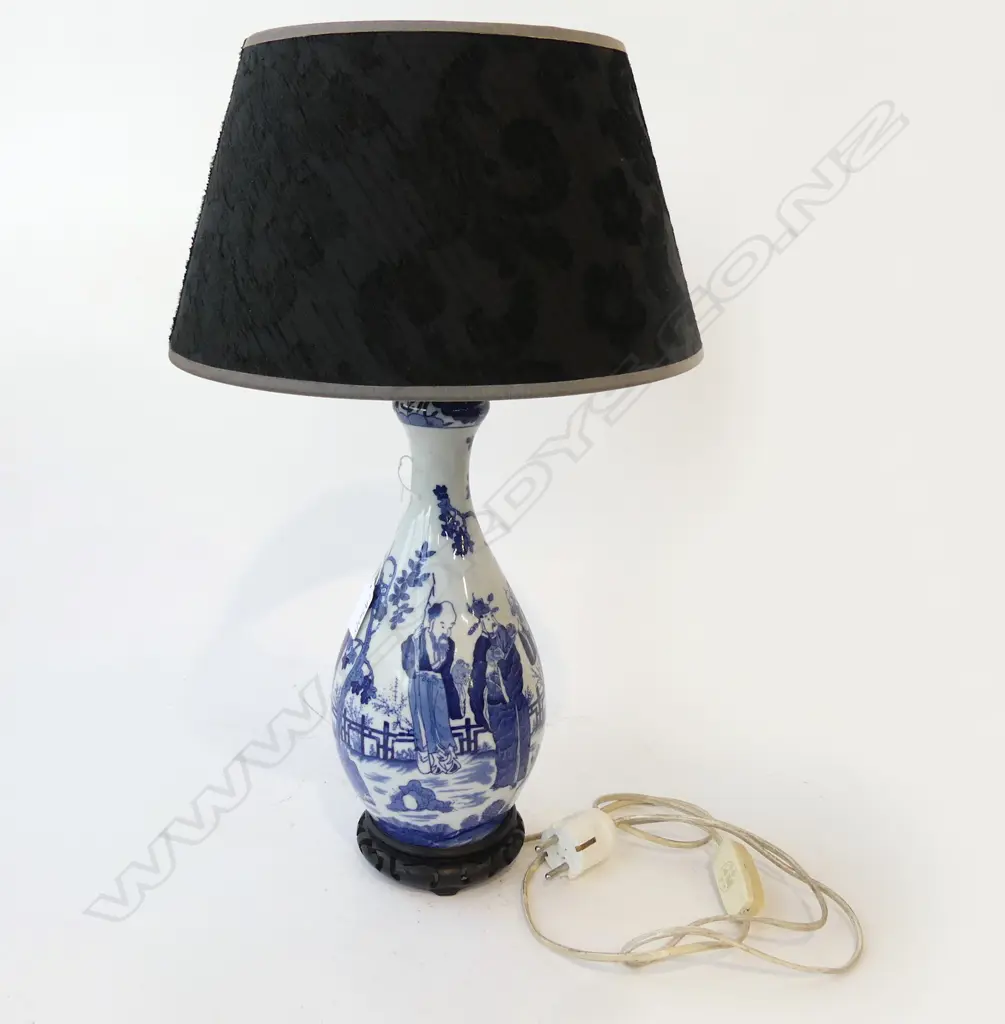 ORIENTAL B/W LAMP H.500mm REQ. REWIRING Image 1++