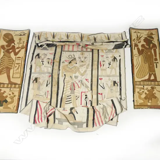 3 VINTAGE EGYPTIAN WALL HANGINGS