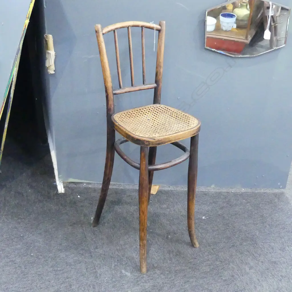 CHILD'S CANE SEATED SHOP CHAIR H.900mm Image 1++