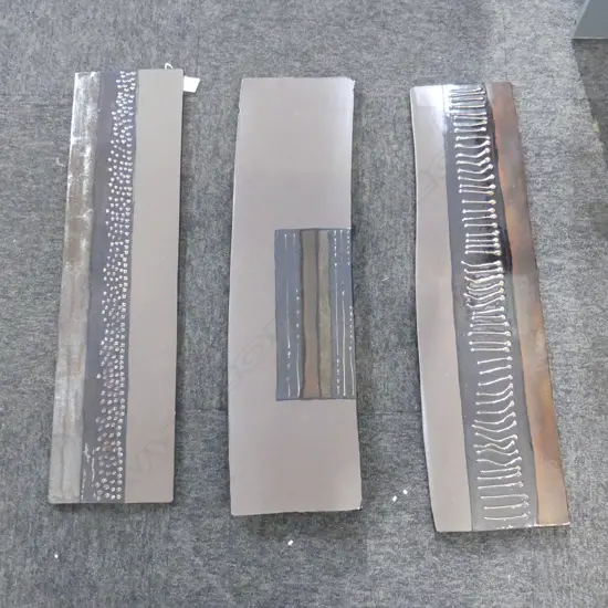 MORRIS & JAMES TRYPTIC “ASTRATTO MACCICHIO” WALL PANELS H670MM