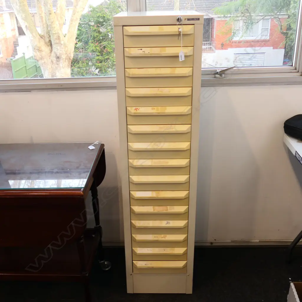 15 DRAWER FILING CABINET 335x390x1325mm Image 1++