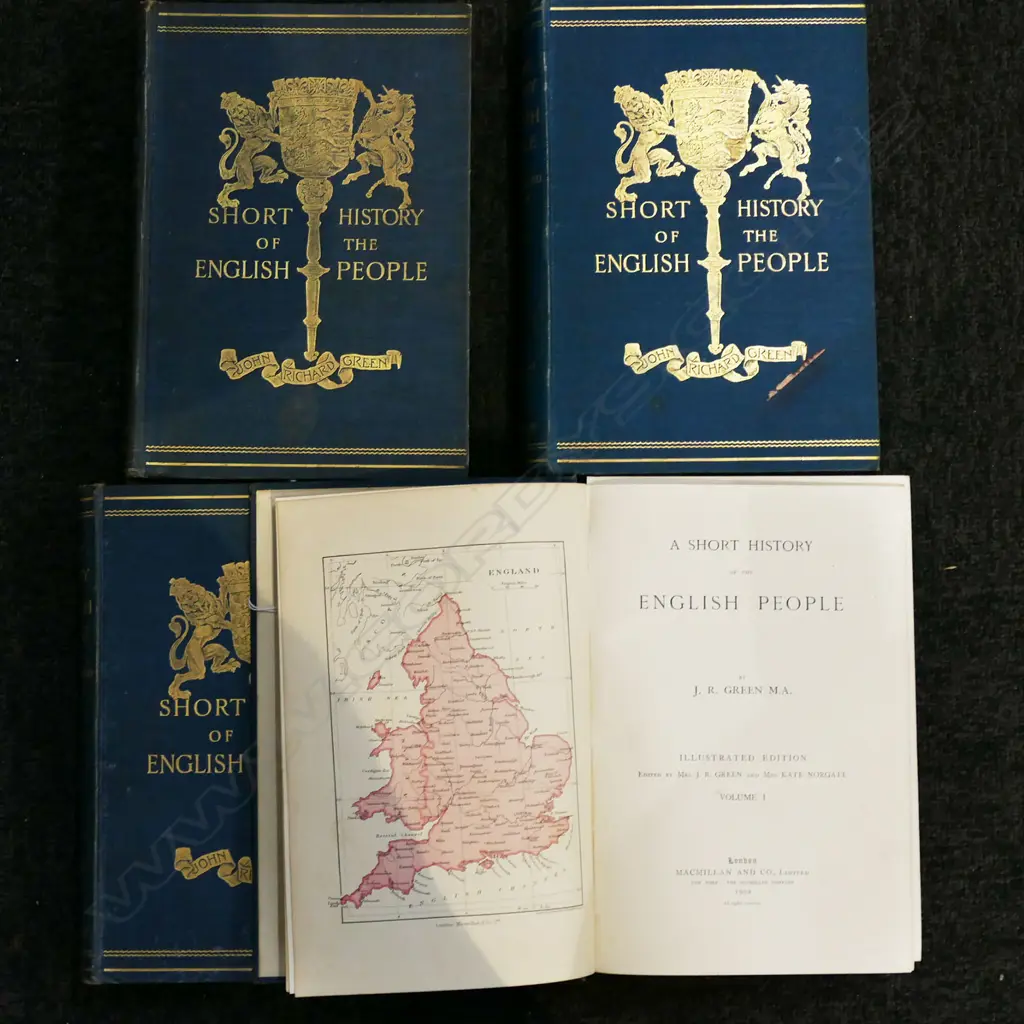 4 VOLS. GREENS HISTORY OF THE ENGLISH PEOPLE Image 1++