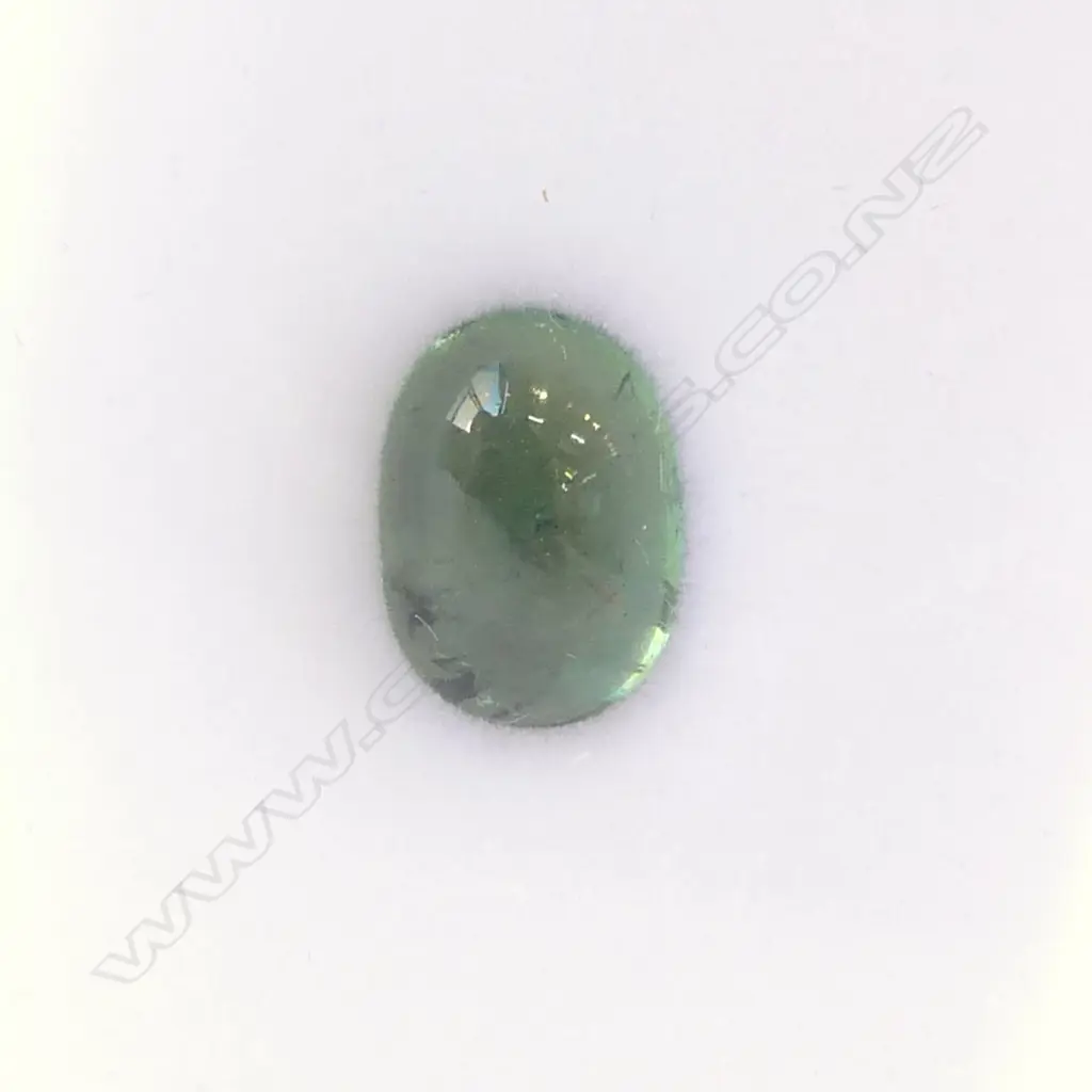 5ct OVAL GREEN TOURMALINE CABOCHON Image 1++
