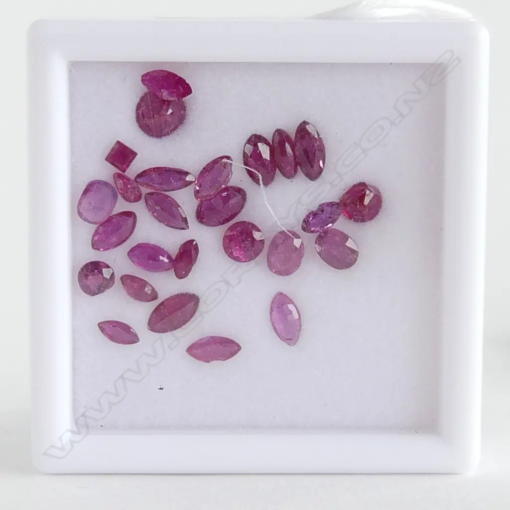 5ct MIXED LOT FACETED RUBIES Image 1++