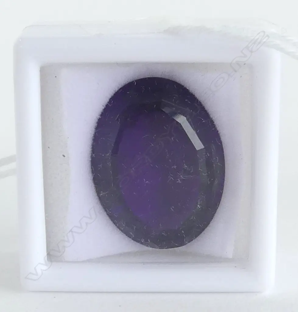 16ct AMETHYST FACETED OVAL CUT Image 1++