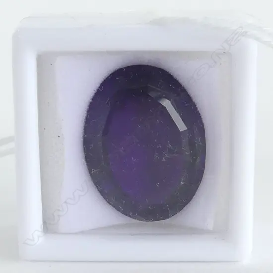 16ct AMETHYST FACETED OVAL CUT