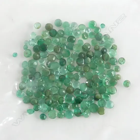 20ct FACETED EMERALDS, ROUND