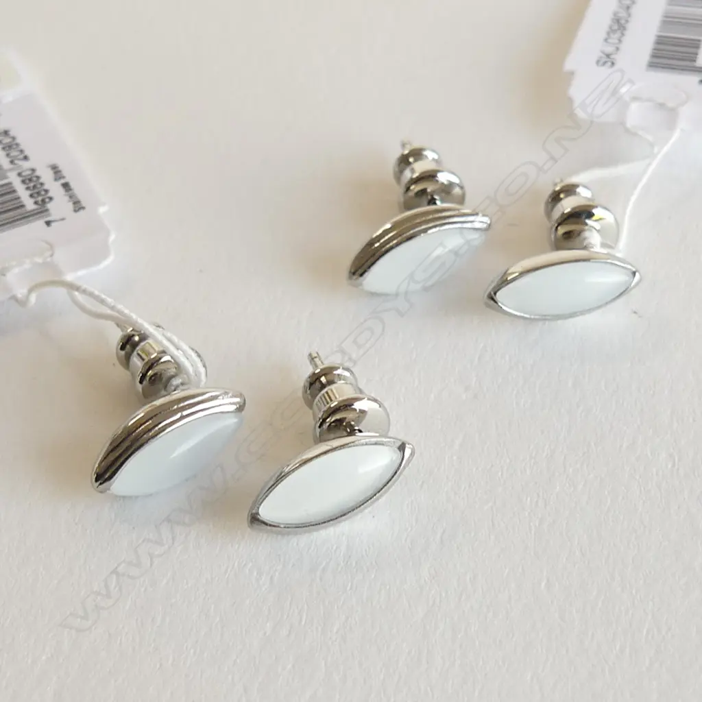 2 PRS SAKEN DENMARK 'DITTE' EARRINGS, BOXED, NEW Image 1++