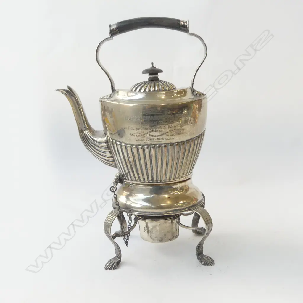 STG SILVER SPIRIT KETTLE, CHESTER 1902 886gms Image 1++
