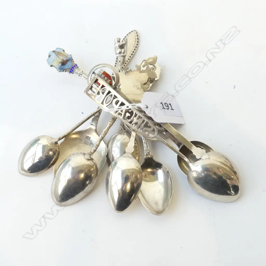 10 SILVER SOV SPOONS 123G Image 1++