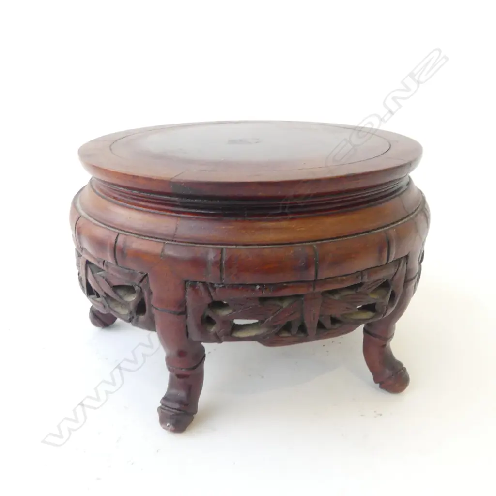 ORIENTAL WOODEN STAND H.115mm, 185mm dia Image 1++