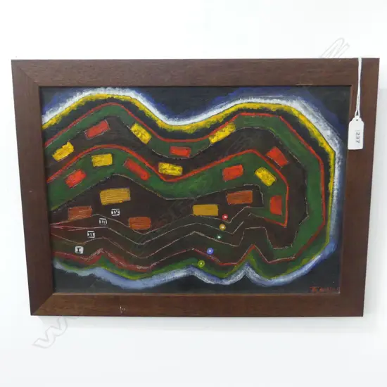 **RTV** ALAN TAYLOR 'MANGERE PA SITE' ACRYLIC ON BOARD 245x345mm