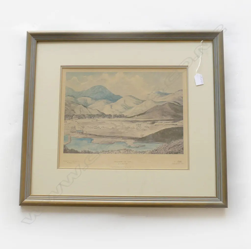 F. DILLON BELL PRINT, NELSON IN 1845 315x400mm Image 1++