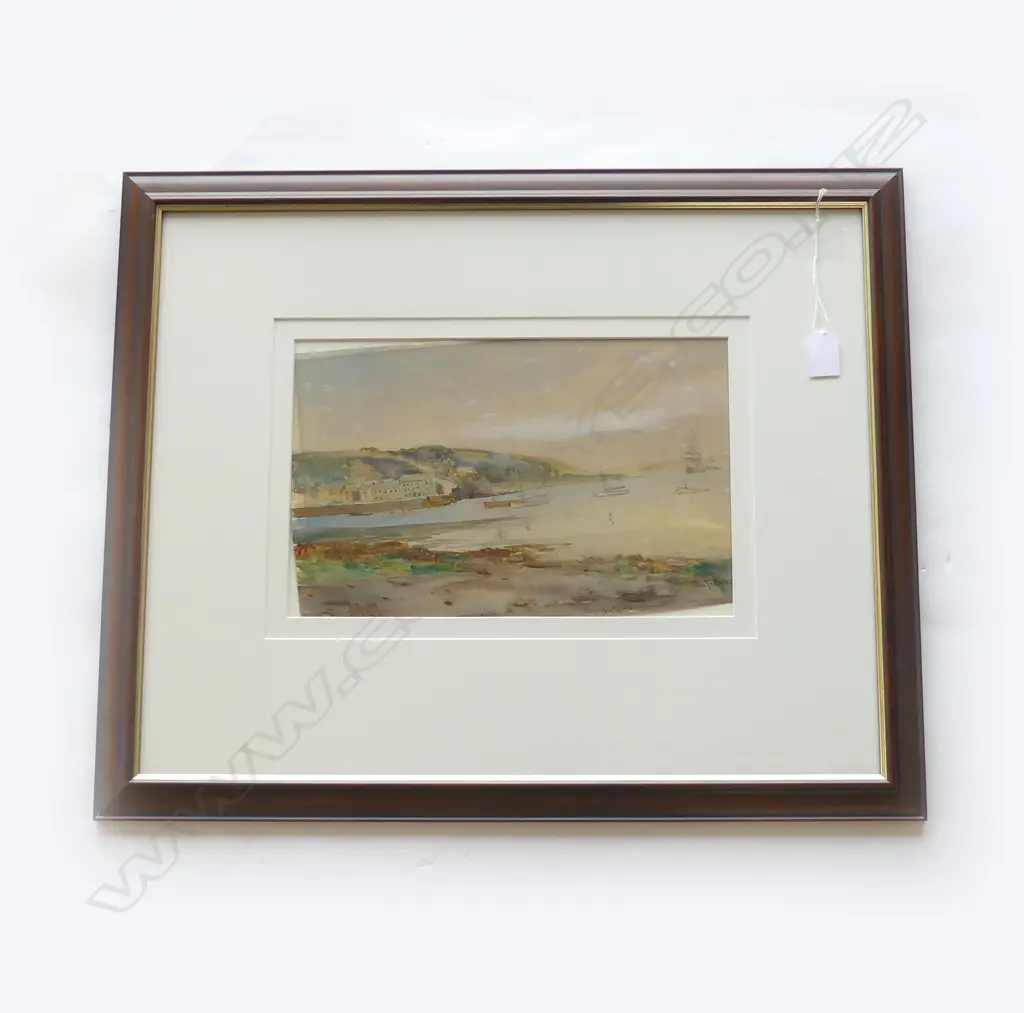 SIGNED WC LANDSCAPE 'FLUSHING, ST BEER' 215x335mm Image 1++