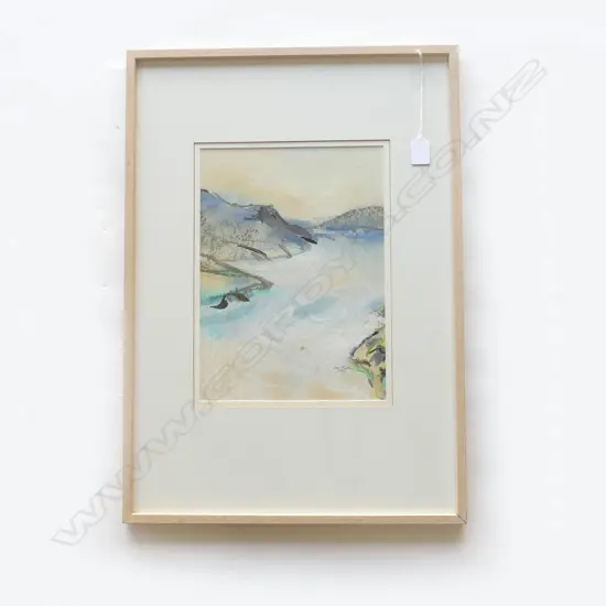 JAN CHAFFEY 'THE INSIDE' BANKS PENINSULA, WC '91 330x240mm