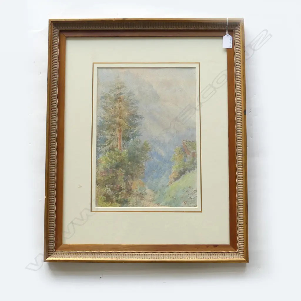 CHAMPERY CE DE VALAIS, SWISSE, W/C, ARTIST UNKNOWN, 355 x 250mm Image 1++