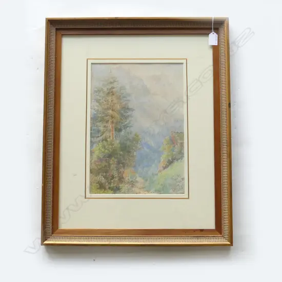 CHAMPERY CE DE VALAIS, SWISSE, W/C, ARTIST UNKNOWN, 355 x 250mm