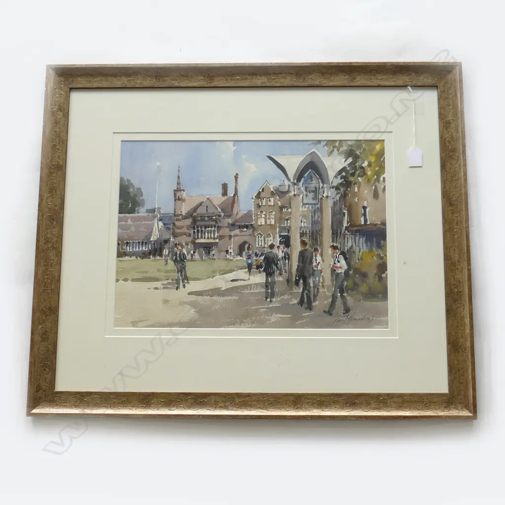 PAUL HANRAHAN 'ENTRANCE, CHRISTS COLLEGE, WC 340x480mm Image 1++