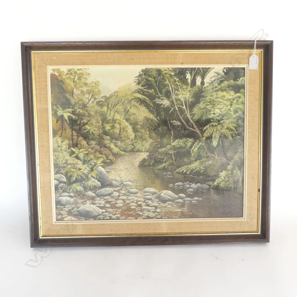 LANDSCAPE, OIL ON CANVAS, DIANA L STEWART 395mmx495mm DAMAGED Image 1++