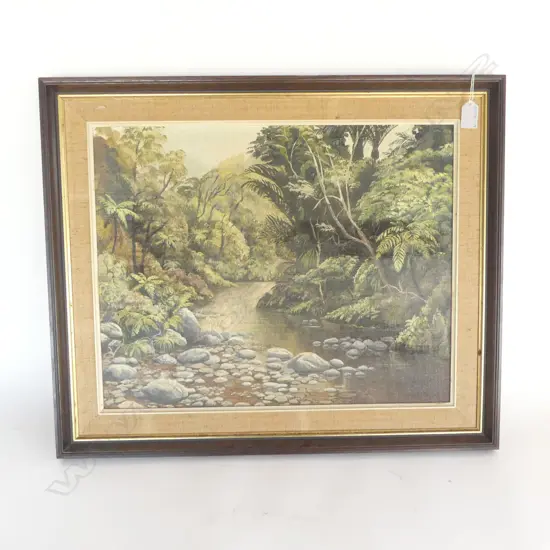 LANDSCAPE, OIL ON CANVAS, DIANA L STEWART 395mmx495mm DAMAGED