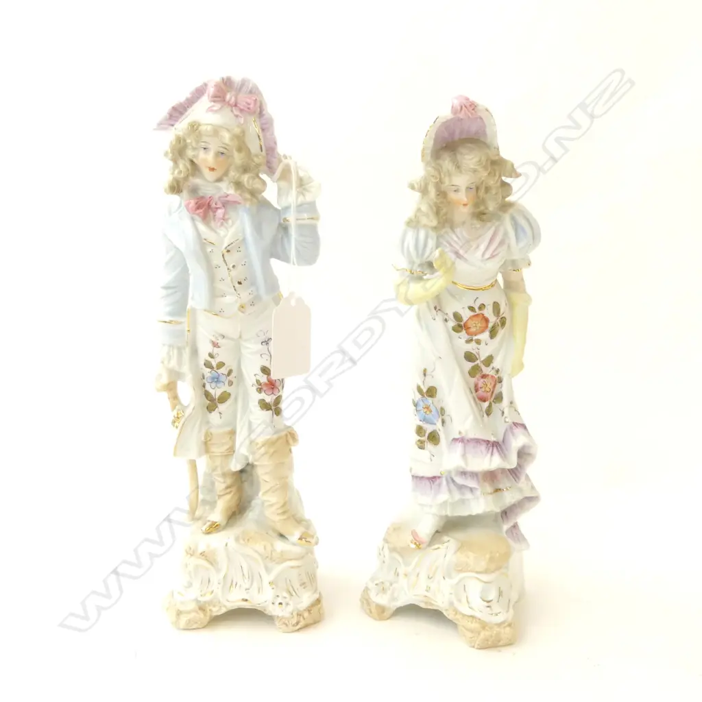 PR EDWARDIAN CHINA FIGURINES H245MM Image 1++