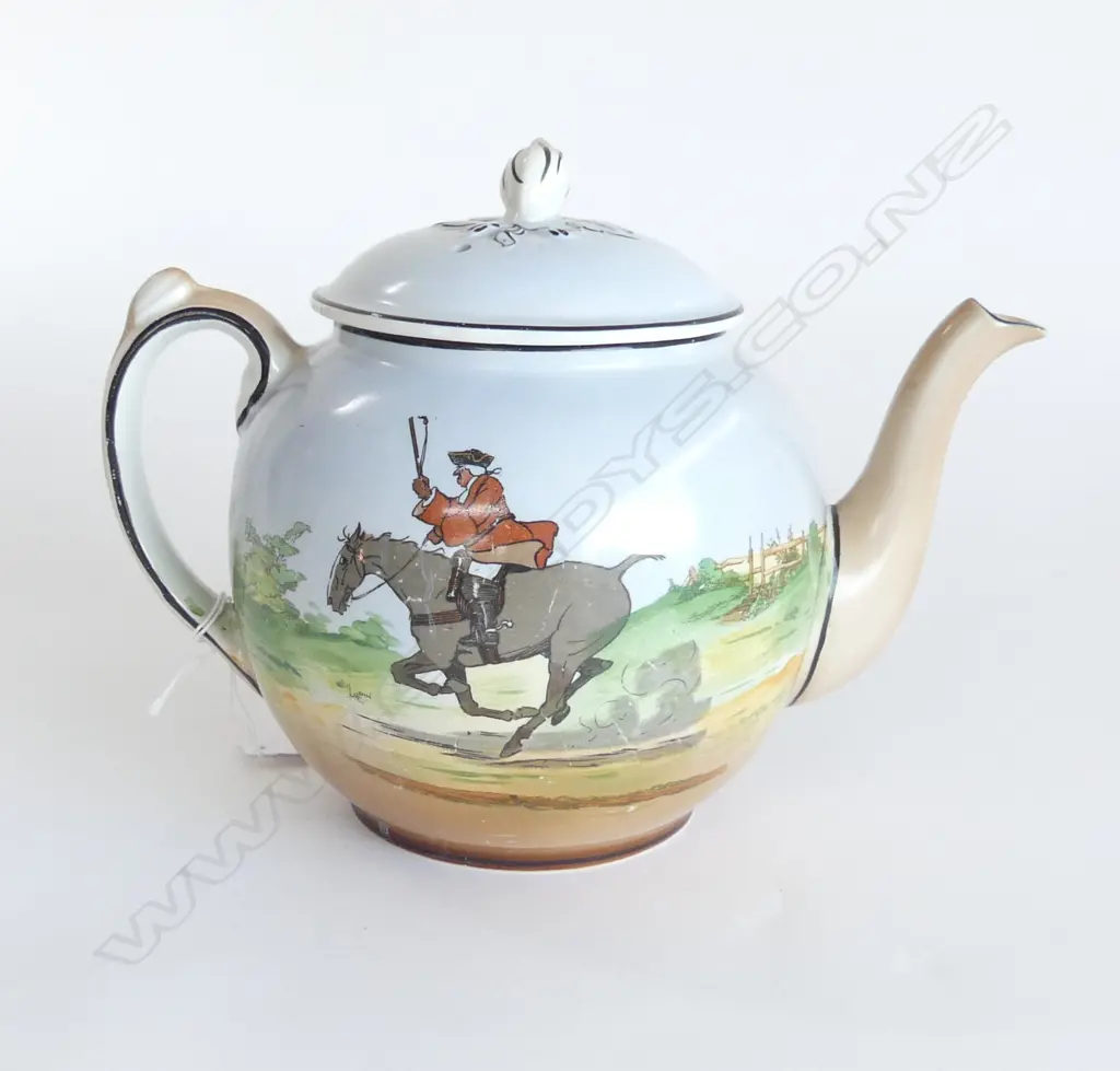 BURLEIGH WARE CECILALOIN PAT VINTAGE TEAPOT H170MM Image 1++