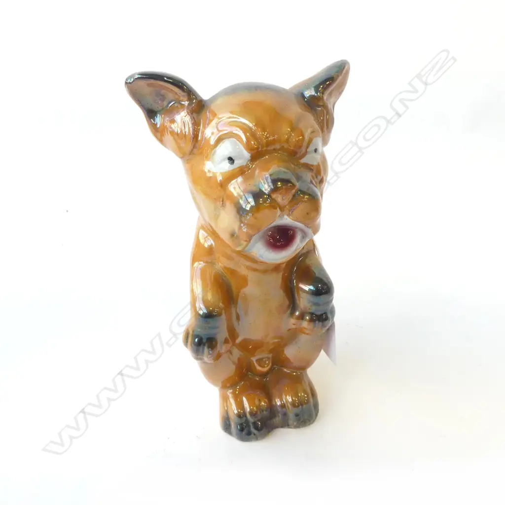 1930’S BONZO LUSTRE WARE DOG FIGURINE, H.180MM Image 1++