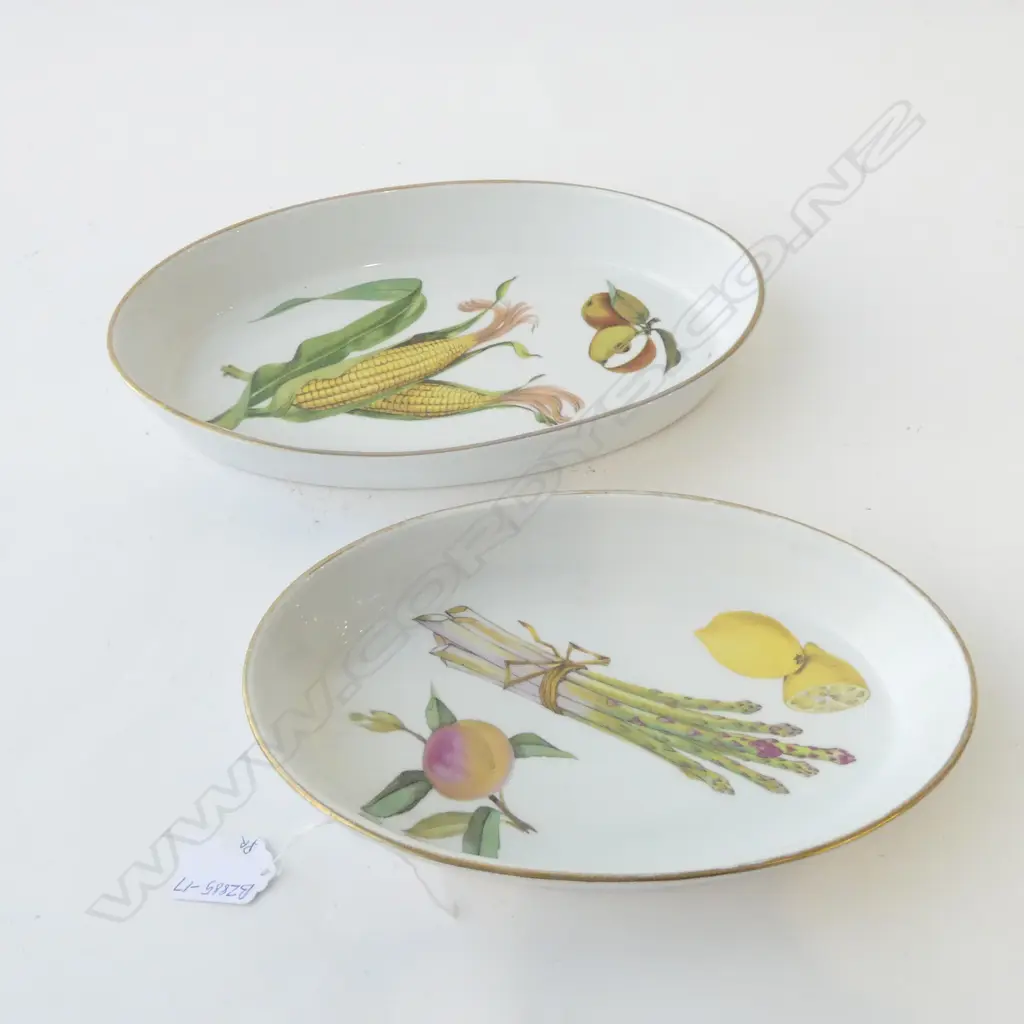 PR ROYAL WORCESTER EVESHAM OVENWARE OVAL DISHES, L.300mm & 270mm Image 1++