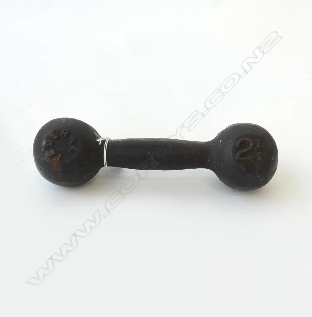 ANTIQUE PR FEDERAL 2.5 LB DUMBBELL L.230mm Image 1++